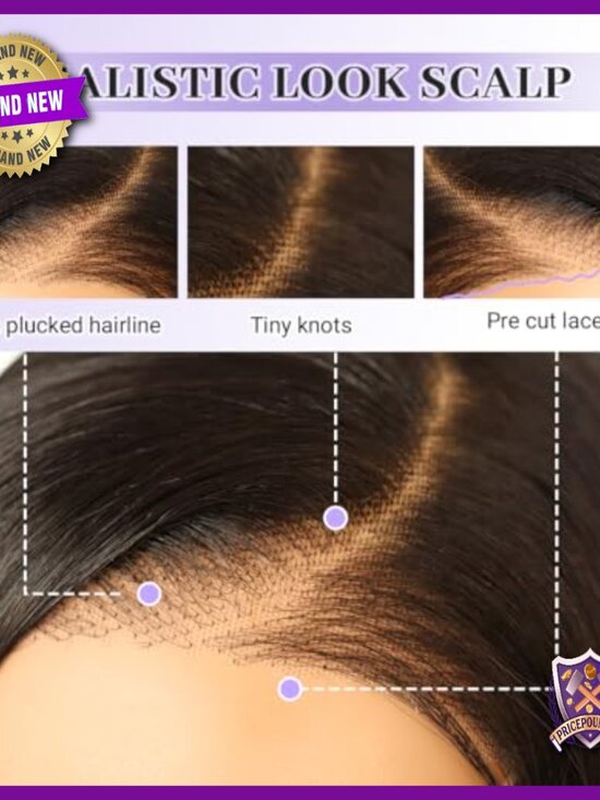 22 Inch Glueless Synthetic Lace Front Wig, Pre-Styled Layered Cut, Wear & Go main image 5